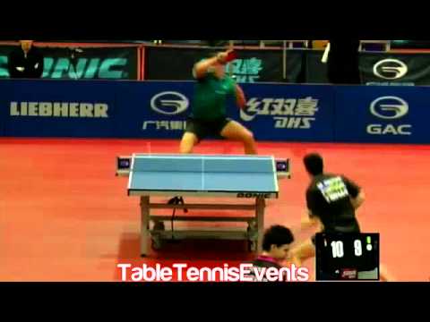 Marcos Freitas Vs Patrick Franziska: Round 2 [Austrian Open 2013]