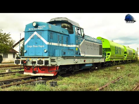 LDE1250 69-0028-1 la Manevră cu Vagoane de Cereale în Gara Oradea Vest - 07 Octombrie 2024