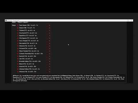 How to buy blighted maps in bulk. BulkSearcher for PoE