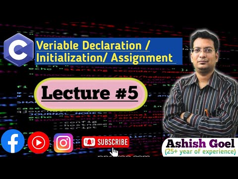 C_05 Variable Declaration Initialization Assignment In C Language Cprogramming Coding