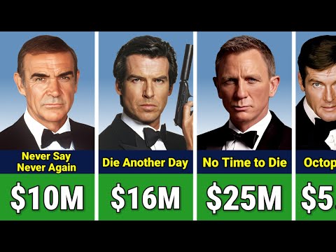 💰 Every James Bond Actor Paycheck For Each Movie 