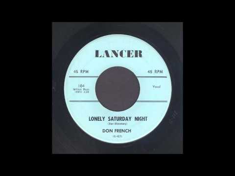 Don French - Lonely Saturday Night - Rockaballad 45