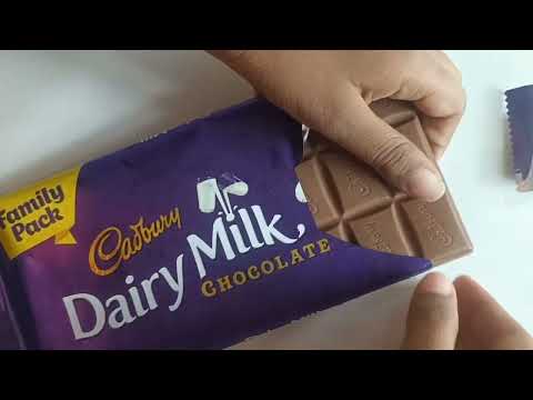 Cadbury dairy milk chocolate Family Pack Unwrapping