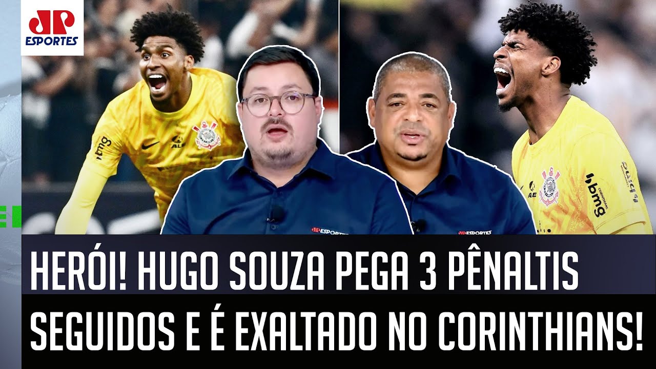 "É IMPRESSIONANTE! O Hugo Souza foi GIGANTESCO, PEGOU 3 PÊNALTIS e..." Goleiro do Corinthians CHOCA!