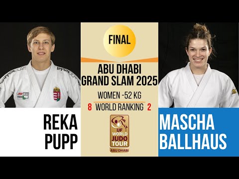 Reka PUPP VS Mascha BALLHAUS | Abu Dhabi Grand Slam 2025 | GOLD -52 kg