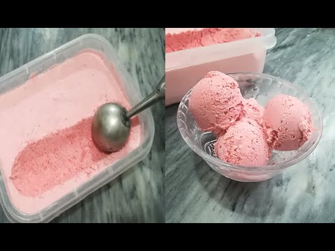 Homemade Strawberry Ice Cream Recipe | How To Make Ice Cream At Home | Only 3 Ingredients