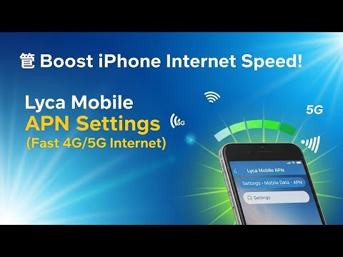 lyca mobile data network Settings iphone | lyca Mobile internet settings