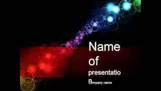 Rainbow Spots PowerPoint Template