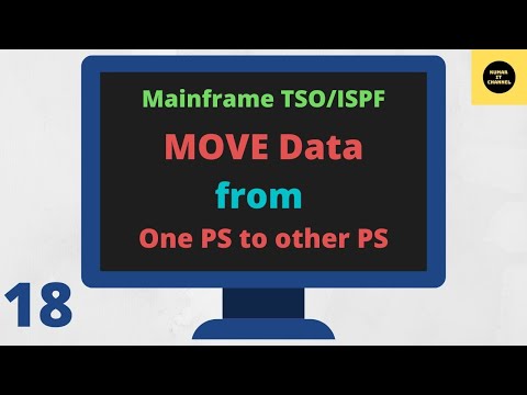 MOVE DATA From One Dataset To Other Dataset - Mainframe TSO/ISPF Tutorial - Part 18