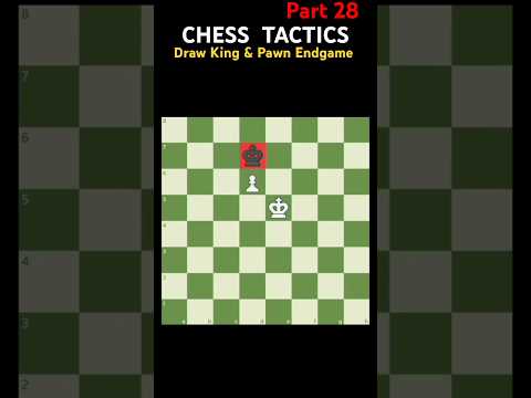 King Opposition: Draw King and Pawn Endgame | Chess Tactics Series #chess