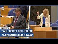 Kaag boos op PVV’er: ‘Totale goedkope onzin’