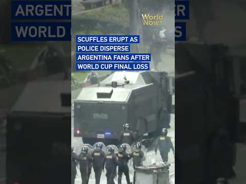 Scuffles erupt as police disperse Argentina fans after World Cup final loss