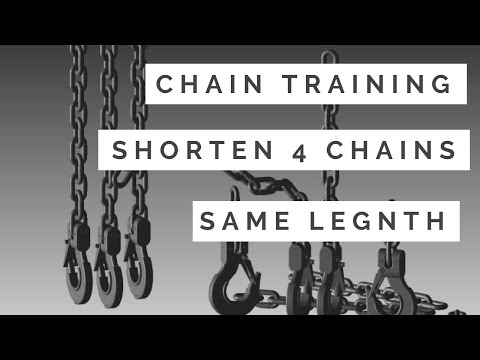 Shorten 4 chains the same length