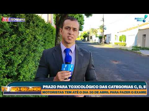 PRAZO PARA TOXICOLÓGICO DAS CATEGORIAS C, D, E