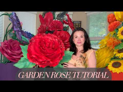 Giant Garden Rose DIY Tutorial — Romantic Foam Flower