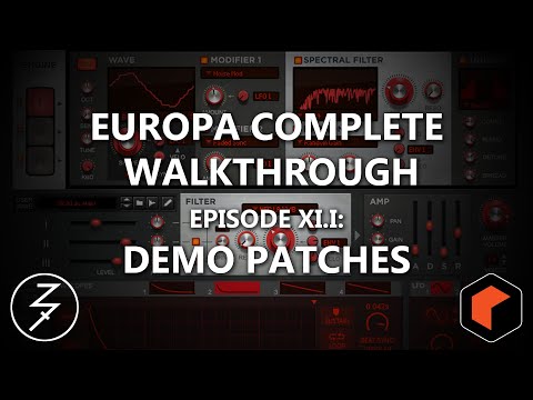 EUROPA SHAPESHIFTING SYNTHESIZER - COMPLETE WALKTHROUGH - EP. 11.1 - DEMO PATCHES