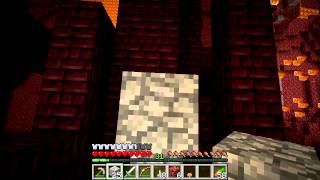 Minecraft GTTE #13: Going to the Nether to find a Nether Fortress and Blaze spawner