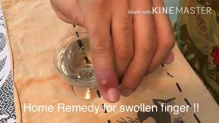 Home Remedy (Treatment) for Swollen finger with Pain and Pus