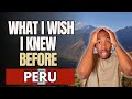 14 Things To Know BEFORE You Visit PERU Lima Cusco Peru Travel Guide