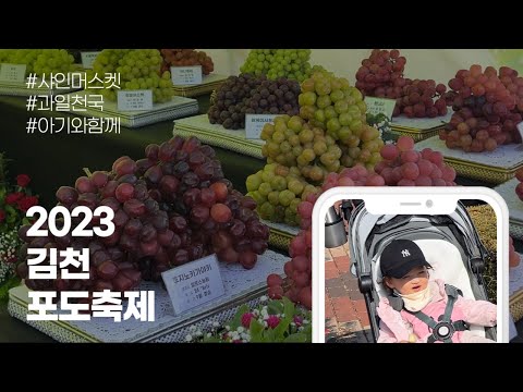 귀여운 아기와 함깨한 2023 김천포도축제