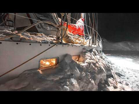 Turning Our Boat Into an IGLOO (winter in Greenland)