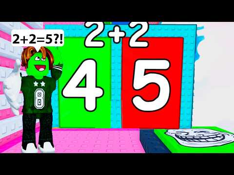 ROBLOX Math Tower Funny Moments (SLAP TOWER)