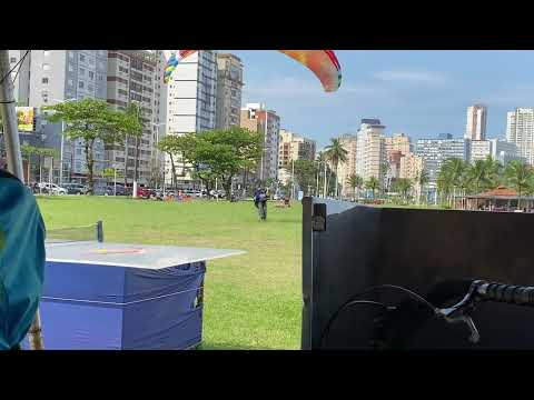 Pouso Voo 228 de Parapente IKE Costa - 12/10/22 - São Vicente