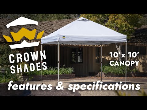 Crown Shades 10' x 10' CenterLOK® Canopy - 1 Sidewall - RM100H-S1 Product Walk Through video thumbnail
