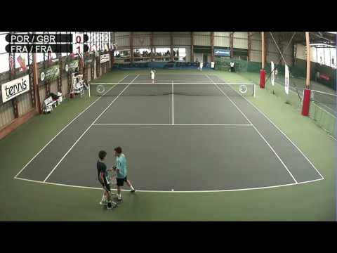 Portugal / Grande Bretagne vs France / France (double) - Open Super 12 Auray Tennis - Court 2