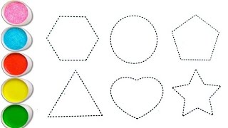 Shapes Drawing For Kids | Learn 2D Shapes | Colors For Toddlers | Preschool Learning | Shapes Name