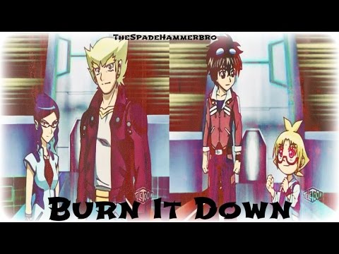 Bakugan Amv: Sid Arkale & Lena Isis vs Dan Kuso & Marucho Marukura - Burn It Down [ Full ]