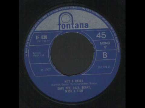 Dave Dee Dozy Beaky Mick & Tich - Hes a raver Fontana records 1967