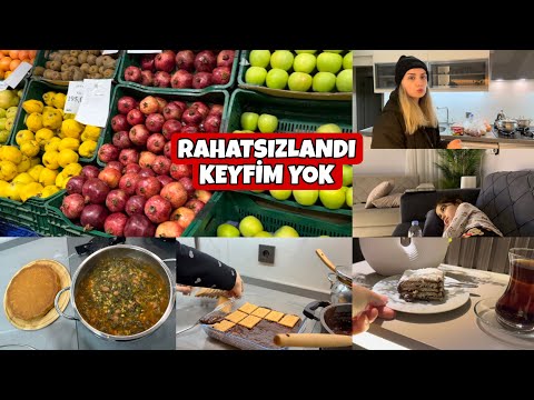 YAPANLAR YAZARSA DENEYECEĞİM❌DOKTOR YOLU GÖRÜNDÜ🤨MENÜDE SEVDİĞİMİZ✅TATLIMIZ HAZIR😋MEYVE ALIŞVERİŞ