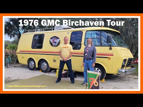 1976 GMC Birchaven Vintage Motohome Tour, GM GMC Model 230 (23') Transmode Coachman Birchaven