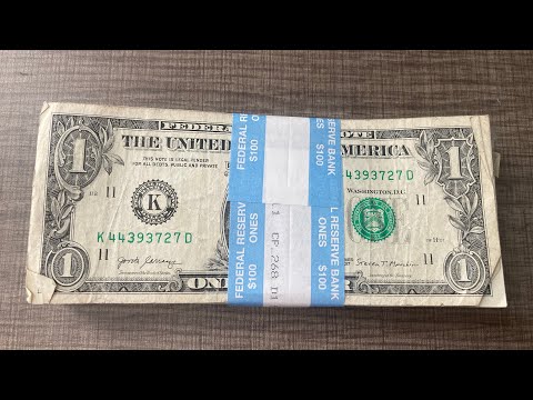 Searching $100 in $1 Bills once again!!! (ASMR?)