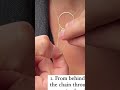 Circle Necklace With Chain Through It