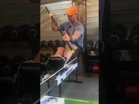 Engage the lats with thumbs up. Lock the Frame for better kayak or surf ski technique