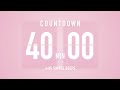 40 Minute Countdown Timer Flip Clock With Simple Beeps