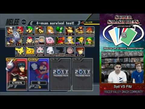Melee @ HoC Weekly #8 - Singles: Syd(Fox/Falco) VS Fitz(Marth) WR3