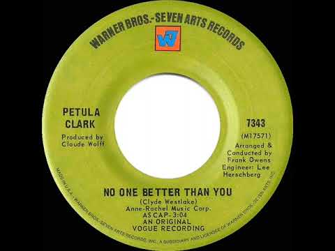 1969 Petula Clark - No One Better Than You (mono 45)