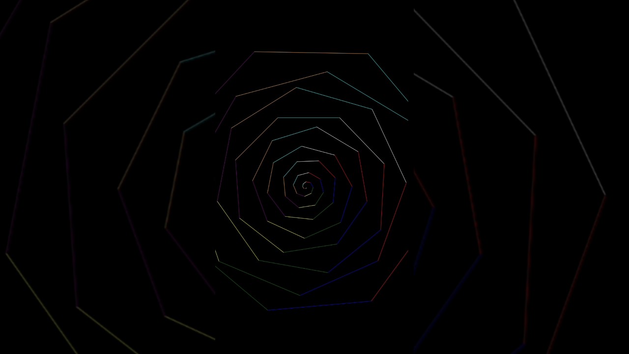 Spiral animation #python #coding #design