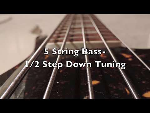 5 String Bass-1/2 Step Down Tuning (HD)