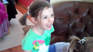 There was no other way for these girls to deal with their excitement other than running laps and hurting the furniture. Very Tom Cruise of you, ladies.