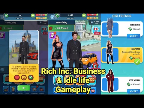 Rich Inc Business & Idle life Game Gameplay - YouTube