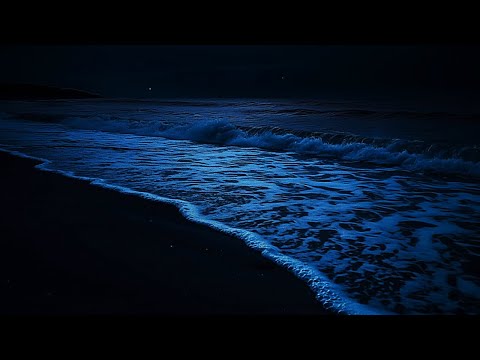 Ocean Waves For Deep Sleep LIVE 🌙 Sleep Through The Night | 24/7 Dark Screen