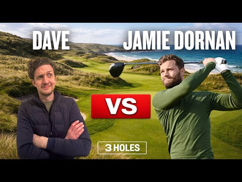 Jamie Dornan vs Dave | 1v1 Stroke Play Golf Match (3 Holes)
