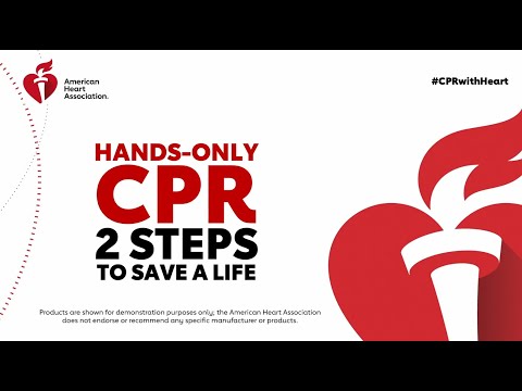 Learn Hands-Only CPR, the two steps to save a life
