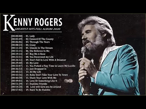 Kenny Rogers Best Songs 2020 -  Top 20 Country Music Of Kenny Rogers