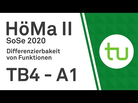 Differenzierbarkeit von Funktionen – TU Dortmund, Höhere Mathematik II (BCI/BW/MLW)