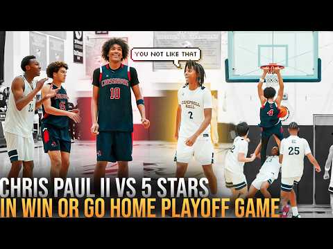 Chris Paul Jr GOES AT 5 Star Shalen Sheppard & Evan Willis In MUST WIN Game! CP2 GAMES IT AT BUZZER?